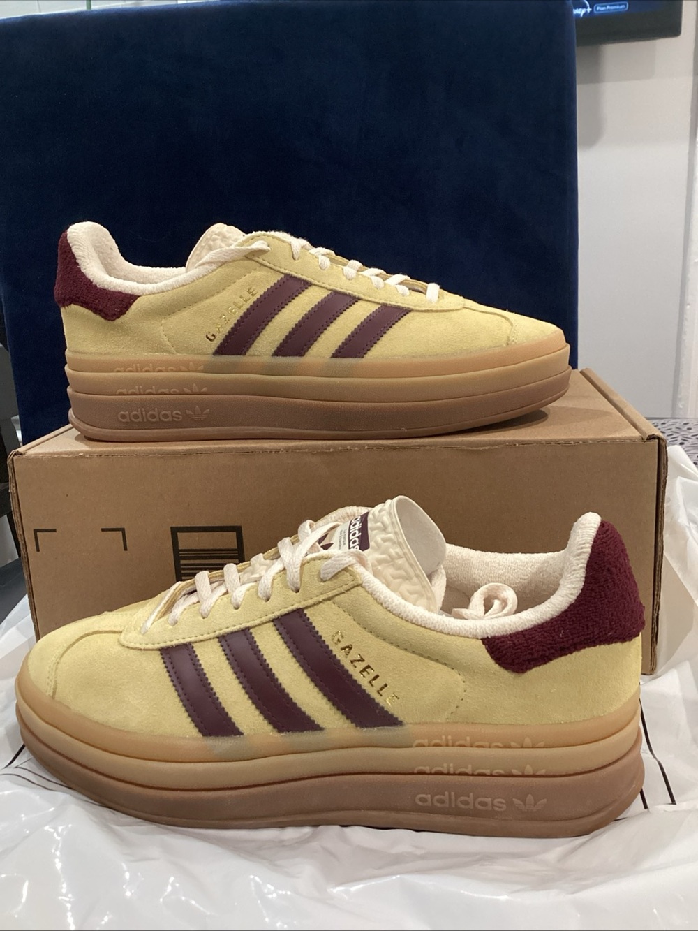 Adidas Gazelle Bold Platform Sneakers Women’s US 9 UK 7.5 EU 41⅓ NWOB